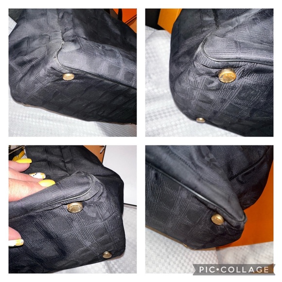 Chanel Travel Line Black Logo embossed Tote Bag. Twilly/Scarf. Charm. Dust Bag - Picture 11 of 12